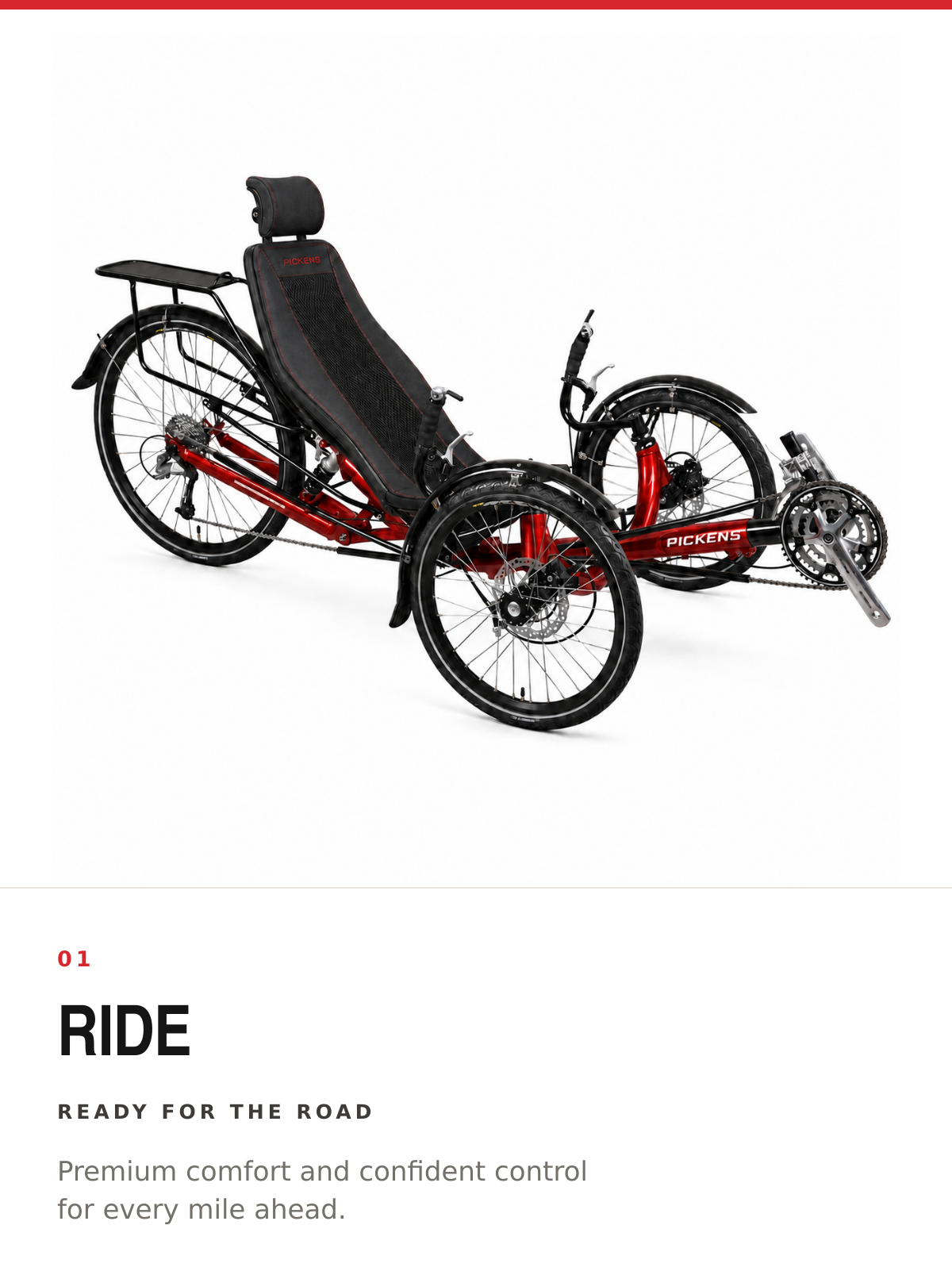 Ride: a complete Pickens performance trike ready for the road.
